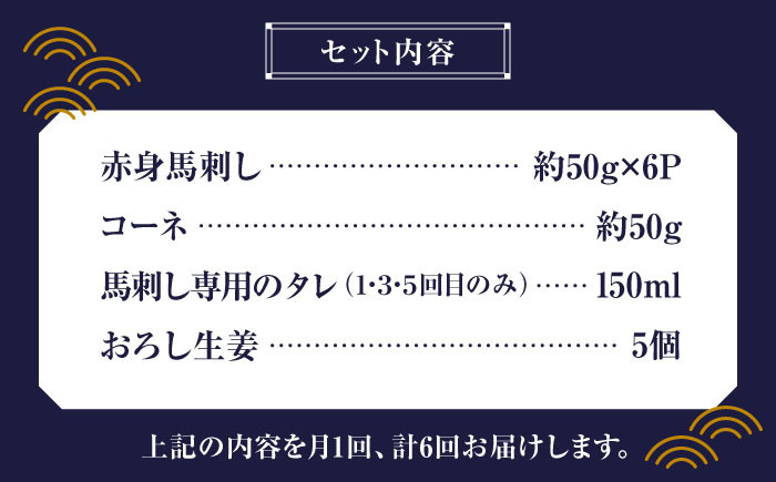 純国産 馬刺し 赤身馬刺し コーネ コウネ 小分け 2種 専用タレ付き おろし生姜付き 熊本 馬刺 刺身 おつまみ 山鹿市