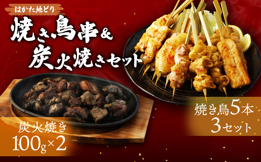 〈はかた地どり〉焼き鳥串＆炭火焼きセット【SFY】/博多大丸