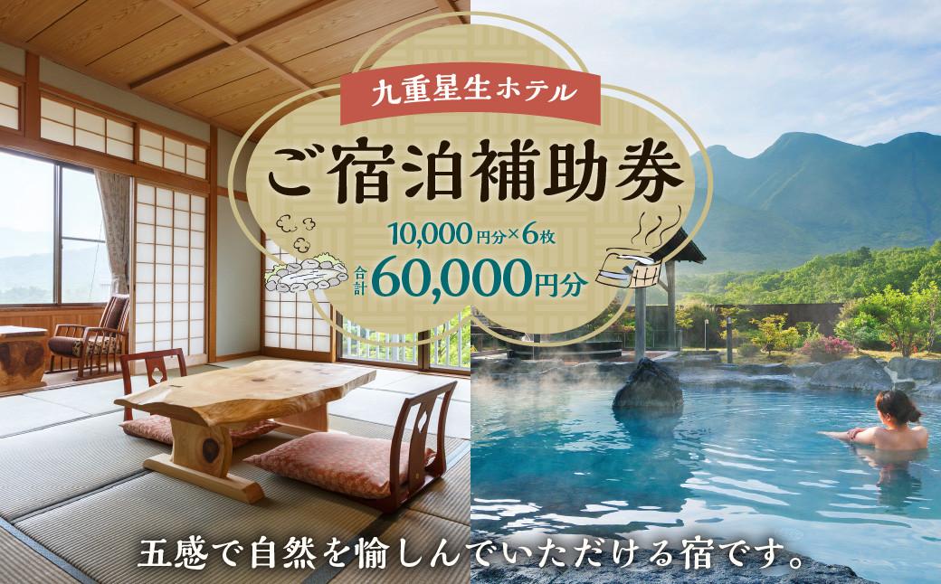 九重星生ホテル ご宿泊補助券 6万円分