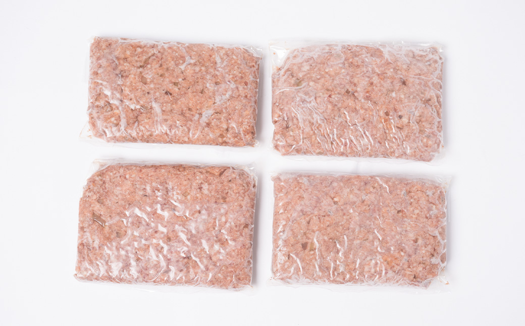 九州産 和牛ハンバーグ パテ 計約2kg(約500g×4パック)