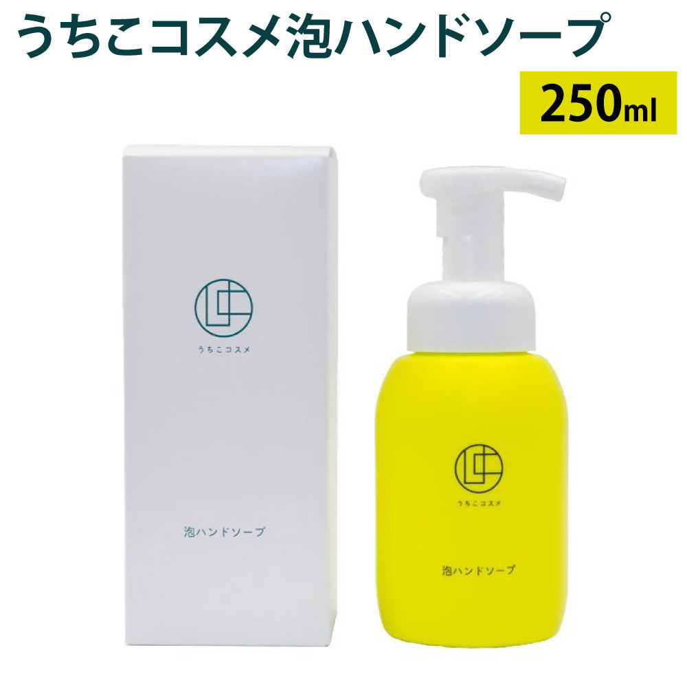 うちこコスメ 泡ハンドソープ 250ml 1本 ハンドソープ ハンドウォッシュ 泡 泡タイプ せっけん 石鹸 ボトル