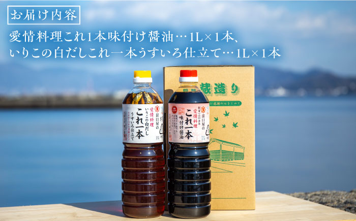 【全12回定期便】忙しいあなたに!これ1本で美味しい味付け!濱口醤油のこれ1本 簡単味付けセット 1L×2種