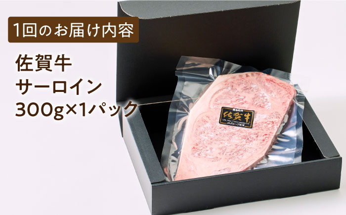 A5ランク 佐賀牛 牛肉 サーロイン ステーキ A5 佐賀牛 a5 1枚 和牛 黒毛和牛 小分け 冷凍 定期 12回 12ヶ月