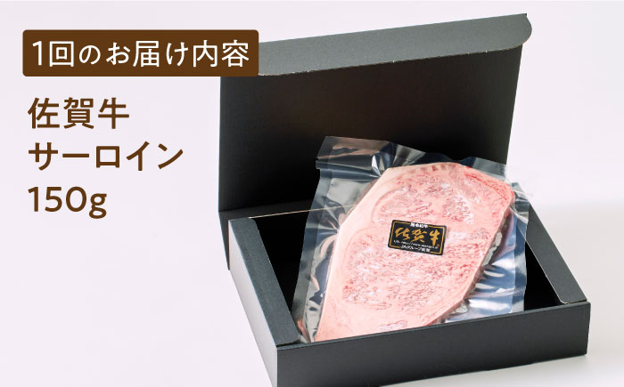 A5ランク 佐賀牛 牛肉 サーロイン ステーキ A5 佐賀牛 a5 和牛 黒毛和牛 小分け 冷凍 定期 12回 12ヶ月