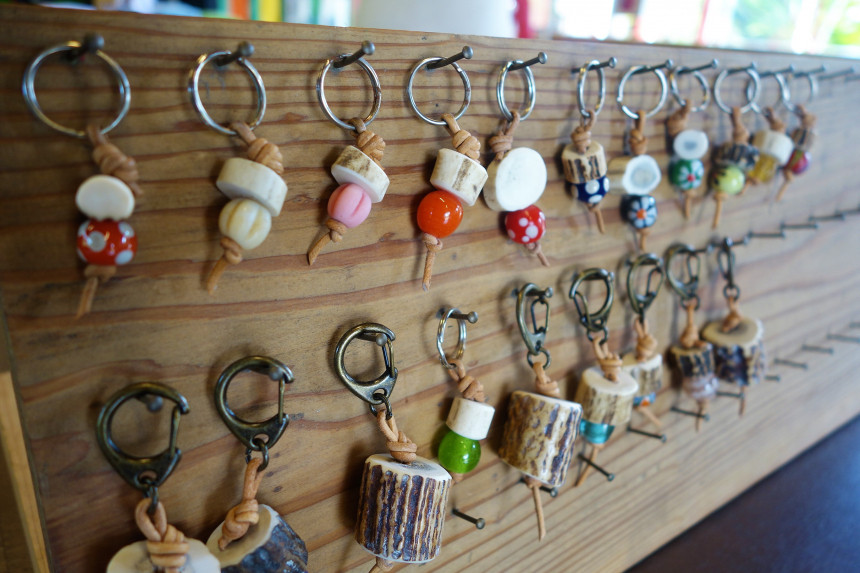 鹿角キーホルダー　※作り方はスタッフがお教えします。