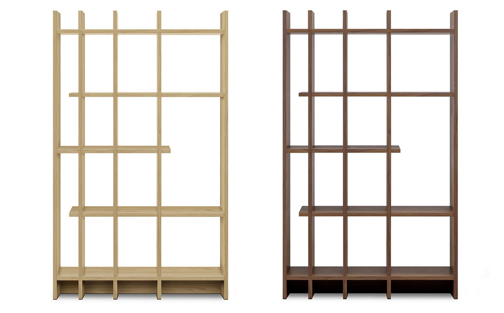 ノコ ハイシェルフ【ウォールナット/オーク】 家具 天然木