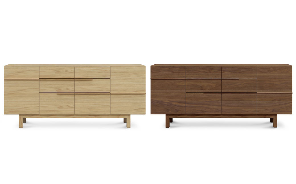 ノコ サイドボード 160【ウォールナット/オーク】 家具 天然木