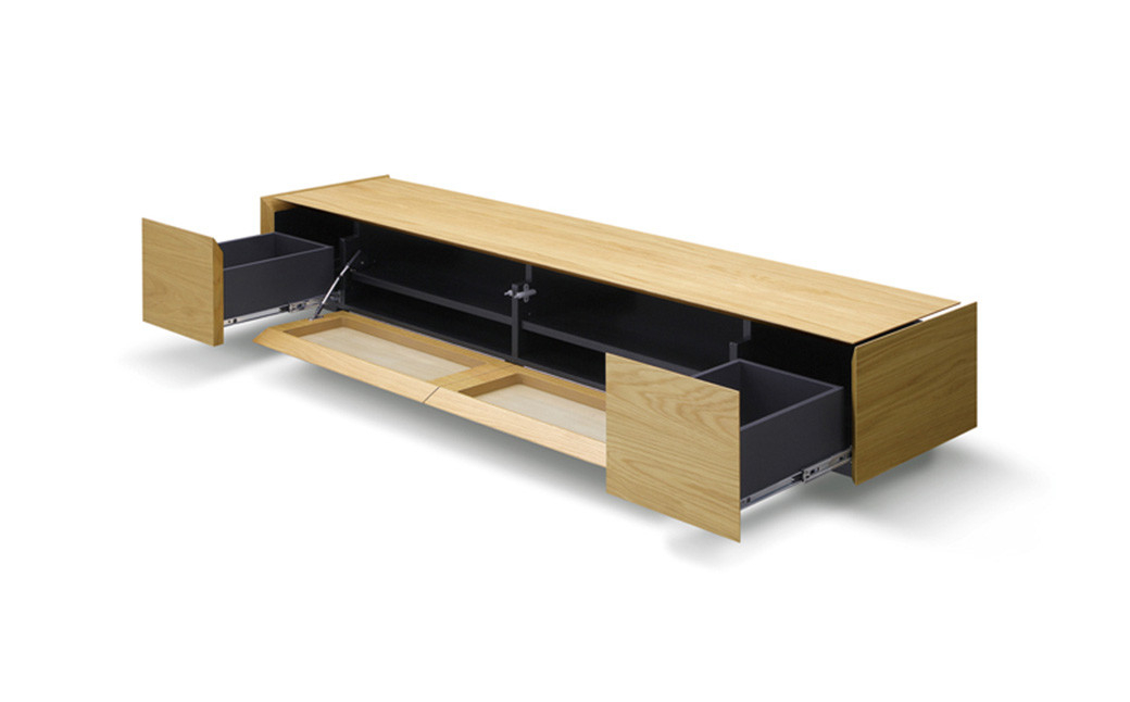 フロート テレビボード 200 【ウォールナット/オーク】 インテリア 天然木