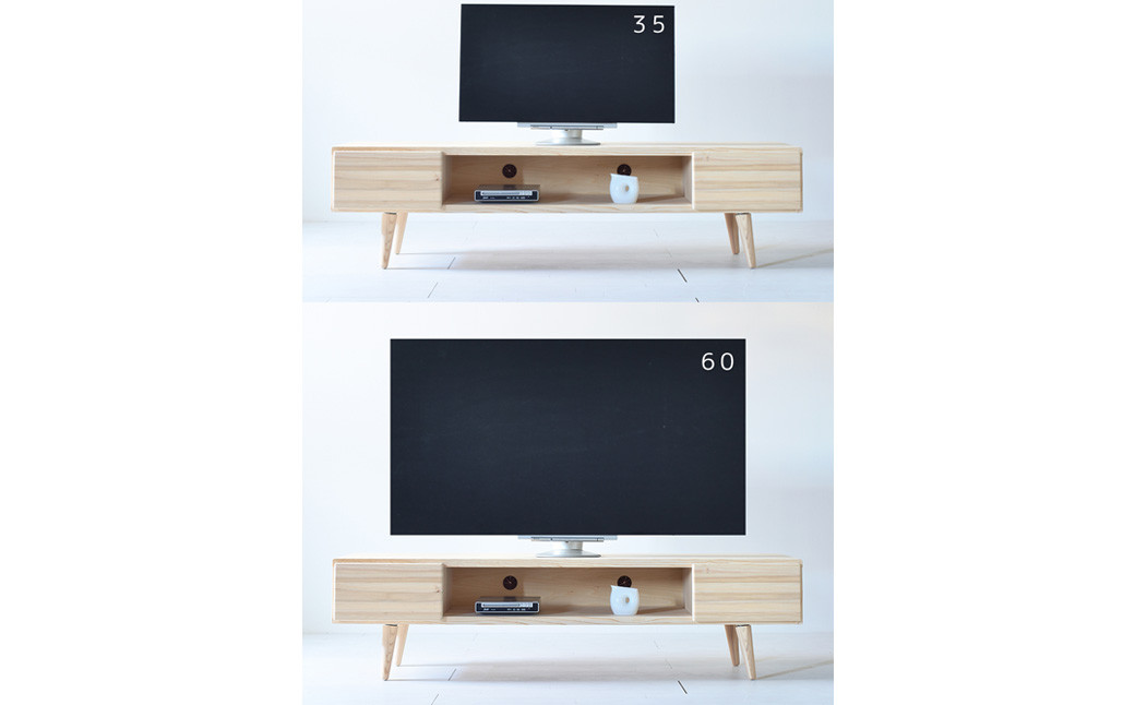 【 受注生産 】 思わずなでたくなるような 国産杉を使った NADEテレビボード 170 【 横幅 170cm 】