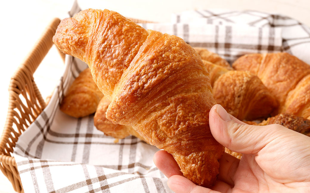 【三日月屋】天然酵母で作った クロワッサン 5個 【当店人気の5種類】