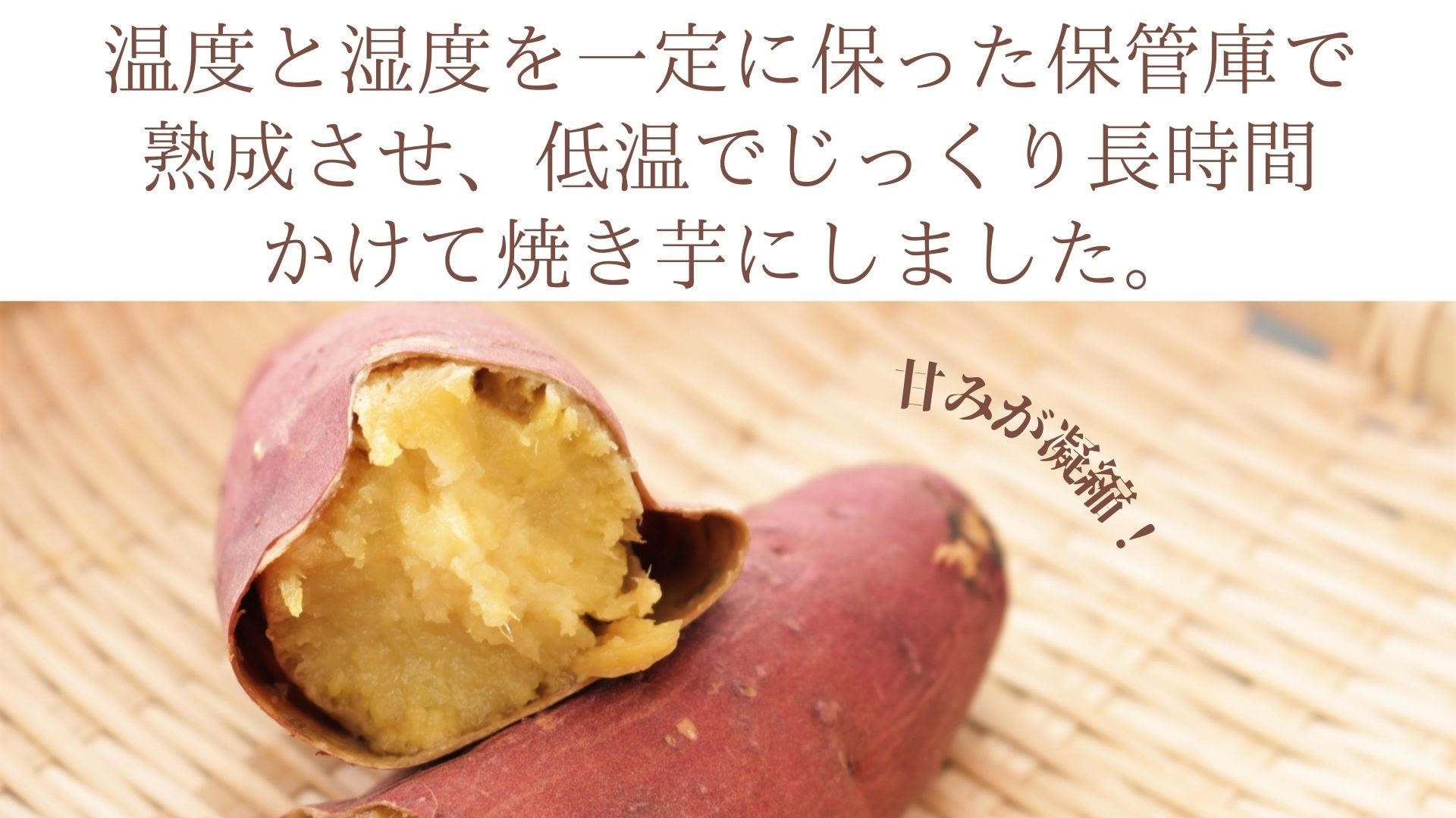 甘みが凝縮され、より深い味わいに。