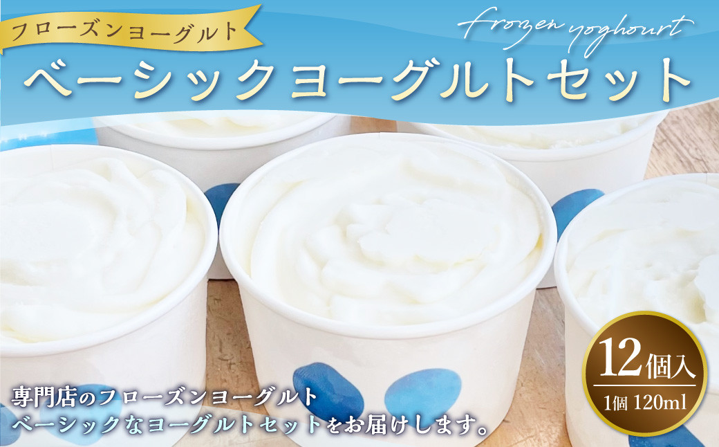 ベーシックヨーグルト 120ml×12個 合計1440ml フローズンヨーグルト セット