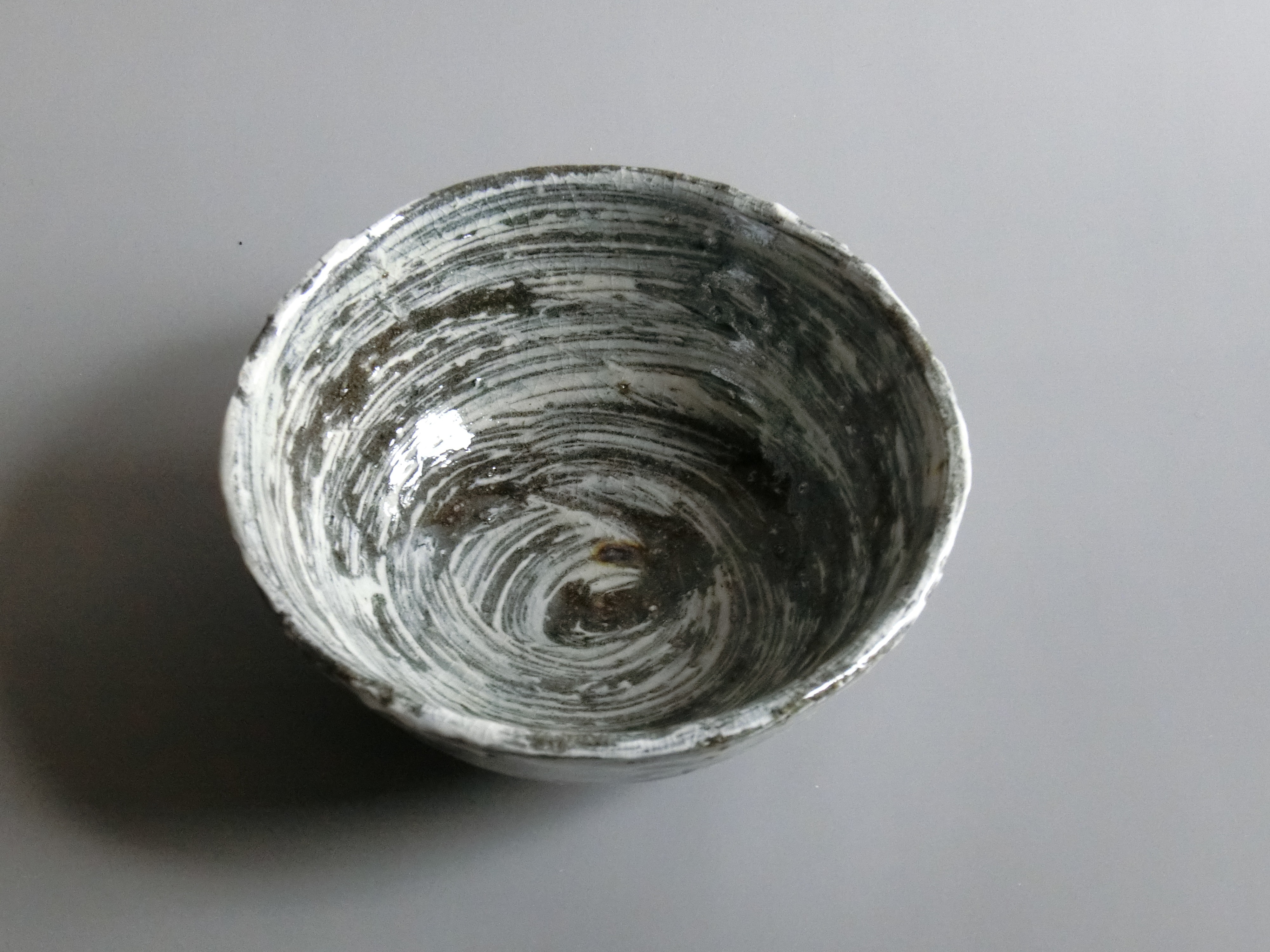 中川自然坊窯 刷毛目唐津 ご飯茶碗 