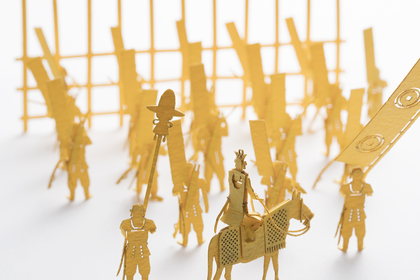 テラダモケイ「1/100建築模型用添景セット」織田鉄砲隊編