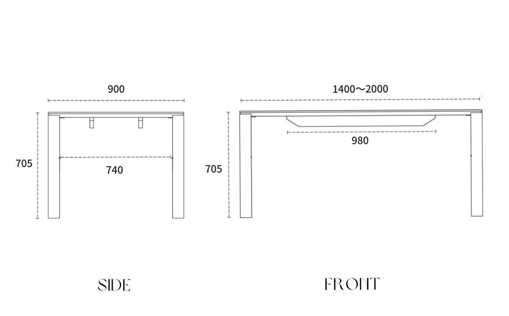 FOGGY/フォギー 160cm ダイニングテーブル