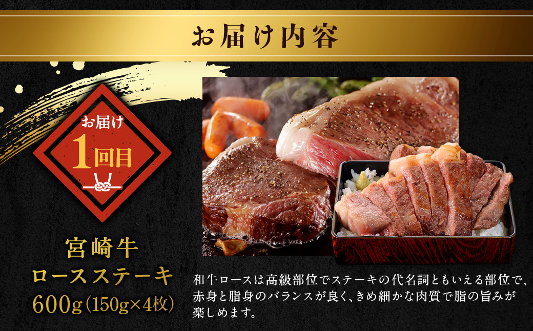 <宮崎牛3ヶ月定期便>