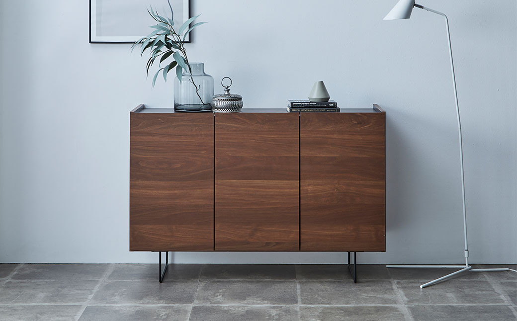 ダブル 120 SB サイドボード (ナチュラル・ブラウン)