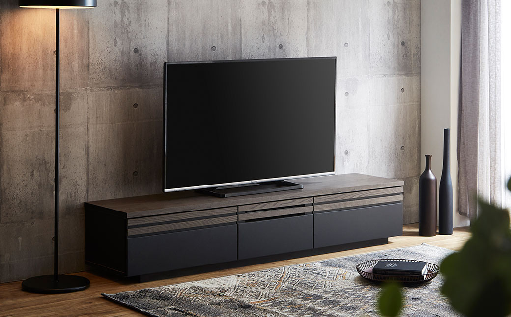 キャドラ 180 TVボード (アッシュ・ダークグレー)