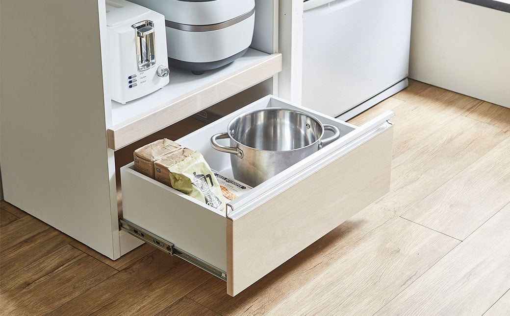 アクアⅡ レンジ台 (ホワイト・ナチュラル)