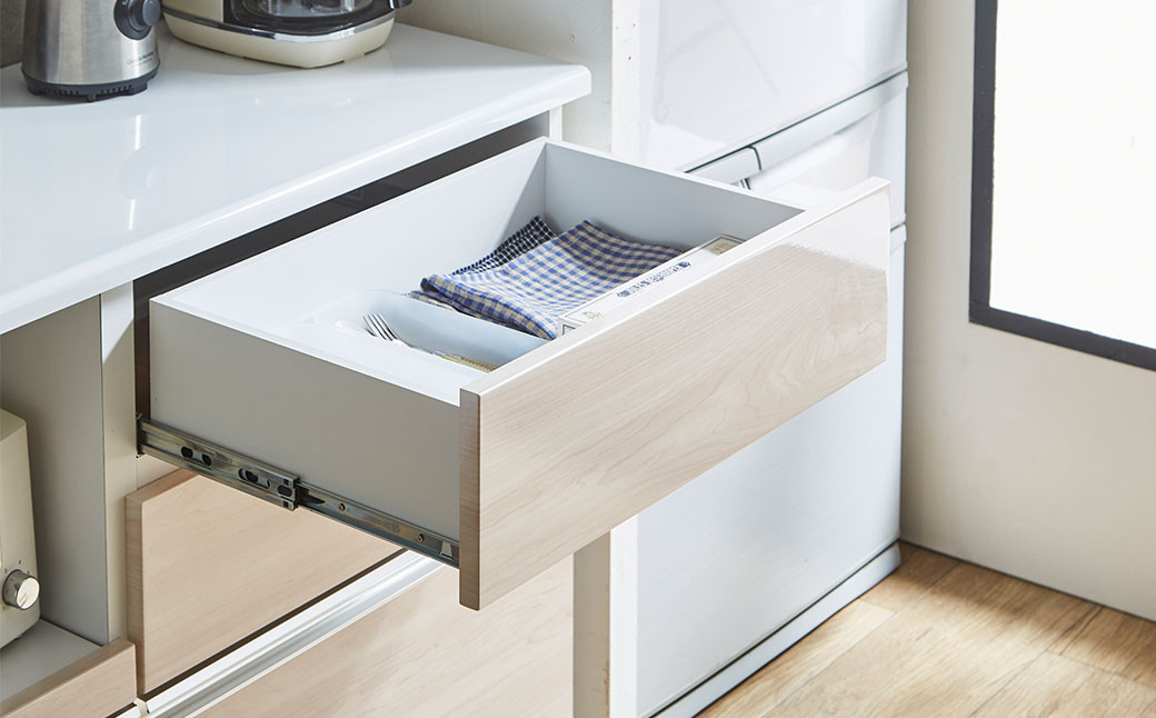 アクアⅡ 120 カウンター (ホワイト・ナチュラル)