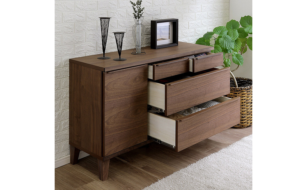 レオ120 サイドボード（ウォールナット/レッドオーク）