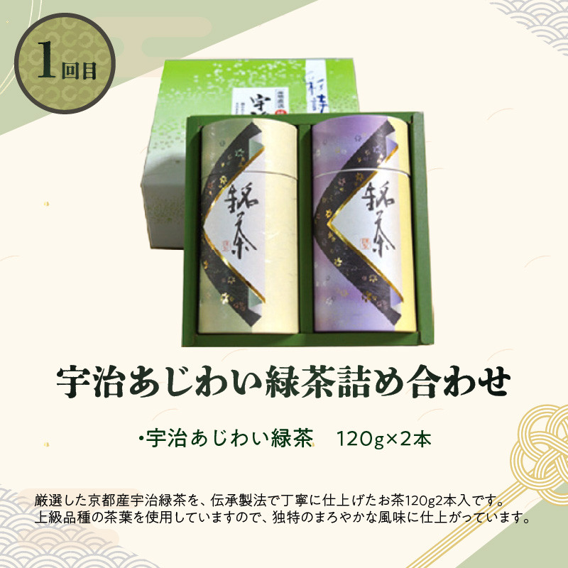京都本格宇治 銘茶を毎月お届け<全3回>