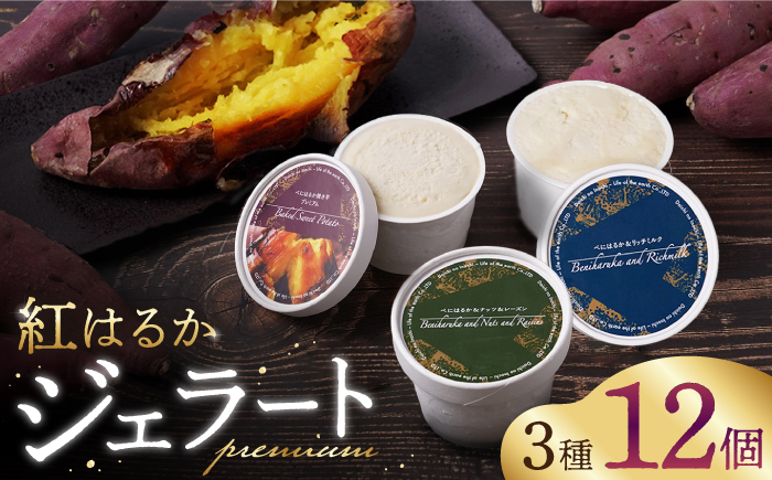 ジェラート さつまいも 紅はるか プレミアム ジェラート 12個セット＜大地のいのち＞ [CDA062] 