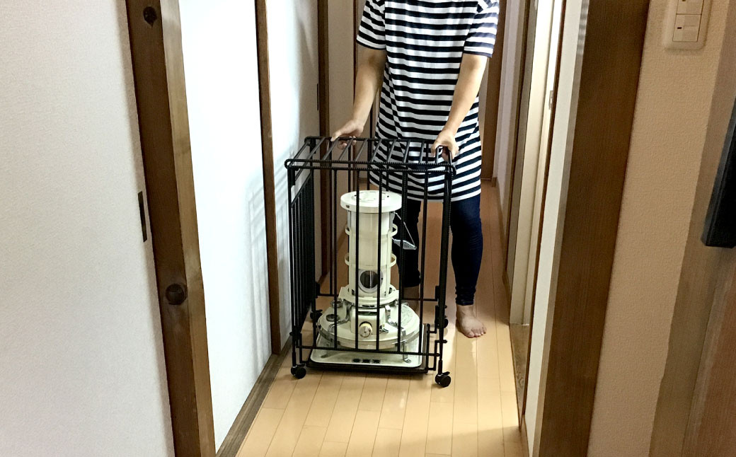 【キャスター付き】 ストーブガード Lサイズ 【 アラジン、トヨトミ、コロナストーブ対応 】