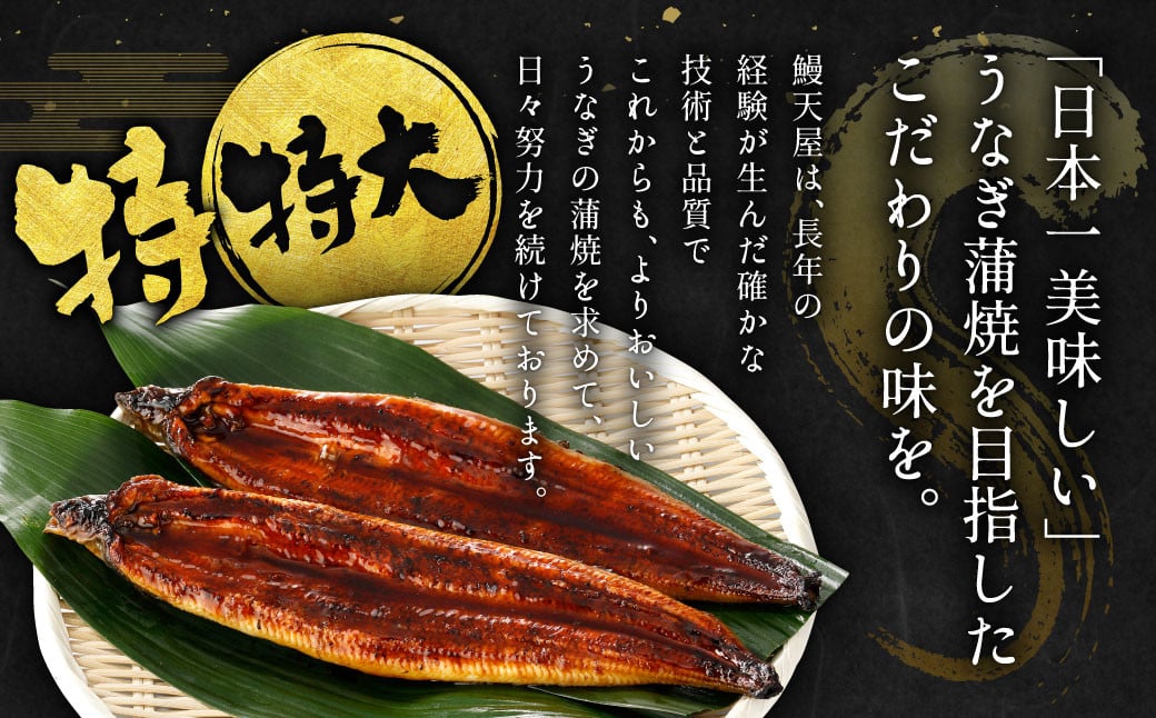 九州産 うなぎ蒲焼 特特大5尾 (1尾あたり250~266g)