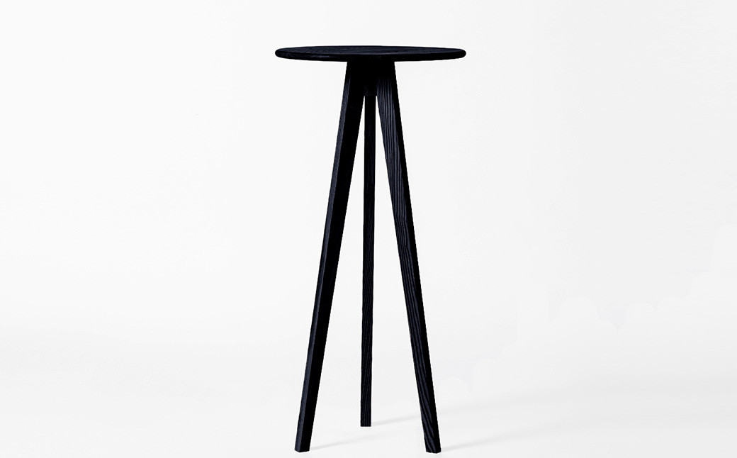 ミツキ スタンドテーブル【檳榔子黒】