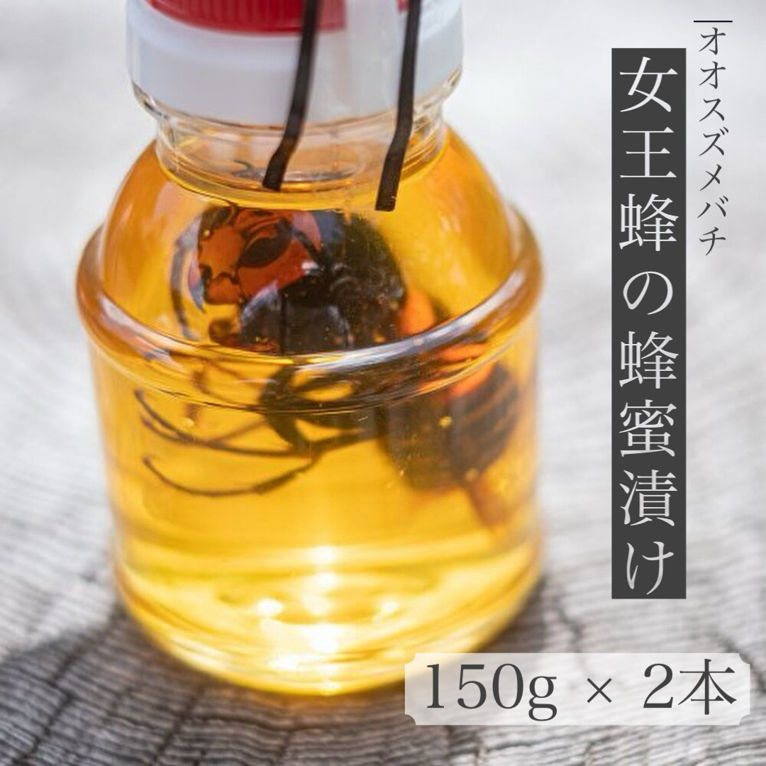 女王蜂の蜂蜜漬け(2本セット)150g×2本 計300g ハチミツ 蜂蜜 はちみつ【えひめの町(超)推し!(内子町)】(368)
