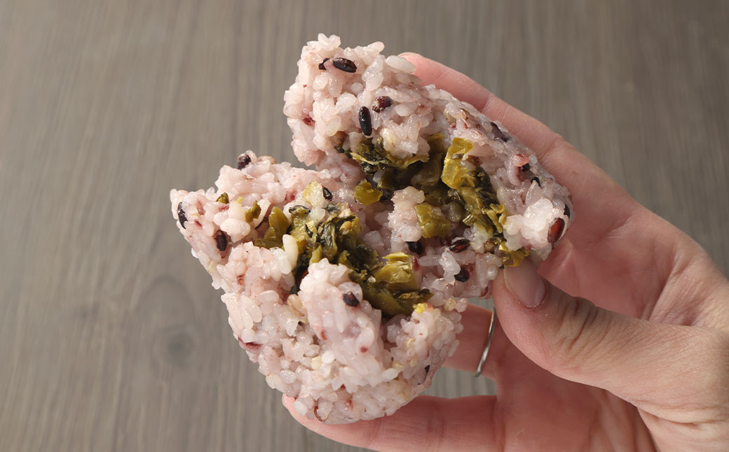 【1ヶ月毎3回定期便】五穀米おにぎり（高菜） 5個×3パック計45個