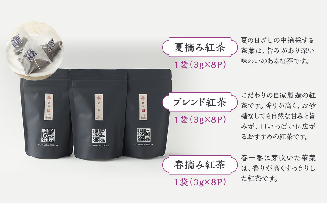 紅茶3種詰め合わせセット(ティーカップ用ティーバックタイプ)
