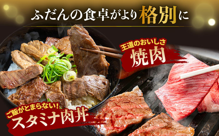 【限定生産】特選 焼肉 2種盛り 長崎和牛 出島ばらいろ ロース カルビ カタロース モモ