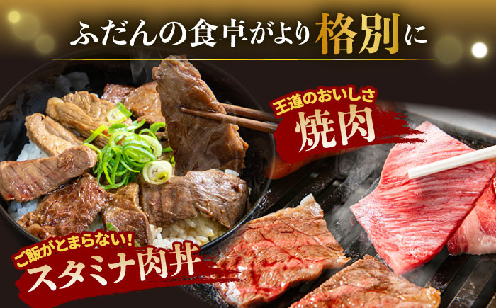 【限定生産】焼肉 2種盛り 長崎和牛 出島ばらいろ ロース カルビ カタロース モモ