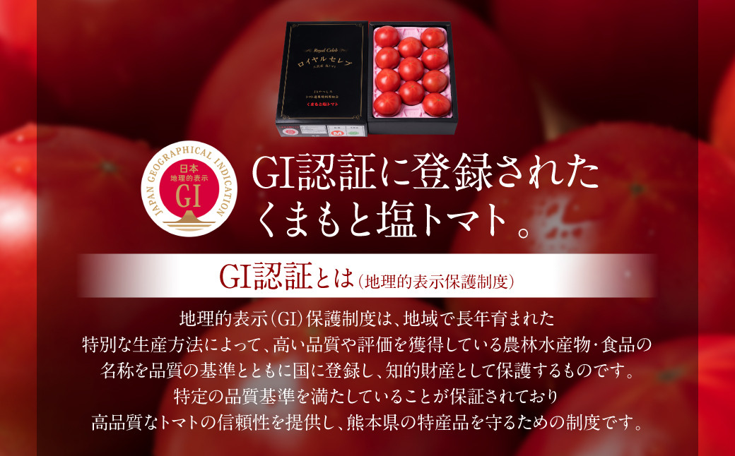 GI認証に登録された「くまもと塩トマト」