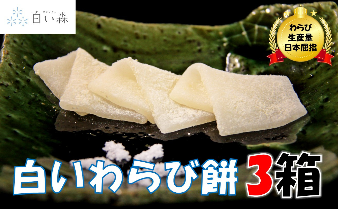 ふんわりもちもち 白い森の白いわらび餅