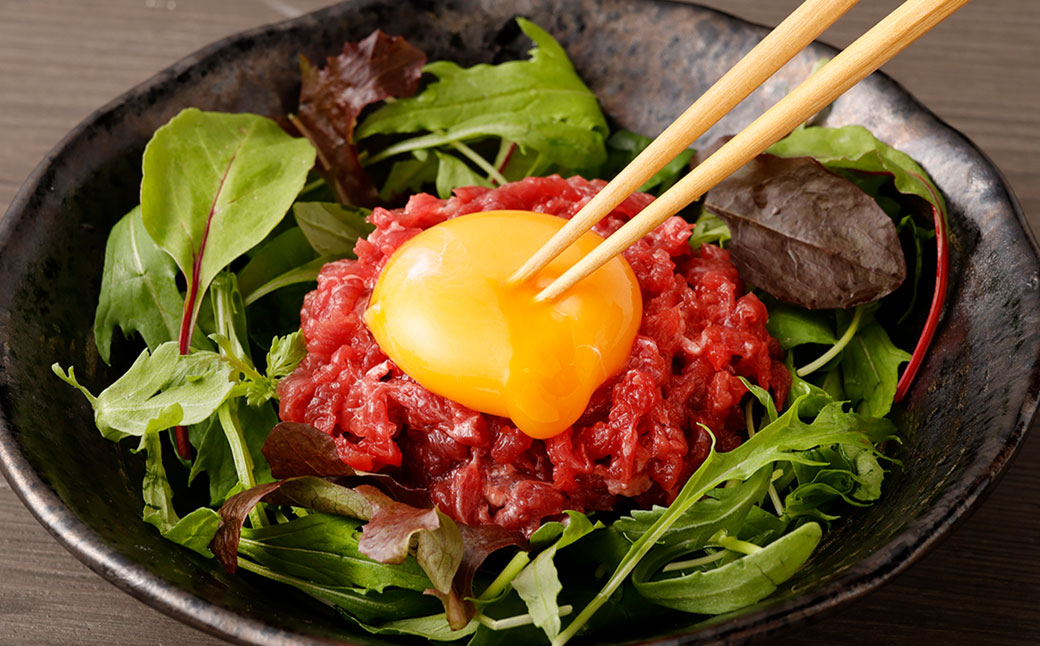 【4ヶ月毎2回定期便】鮮馬刺し3種スライスセット (赤身・ロース・赤身ユッケ)