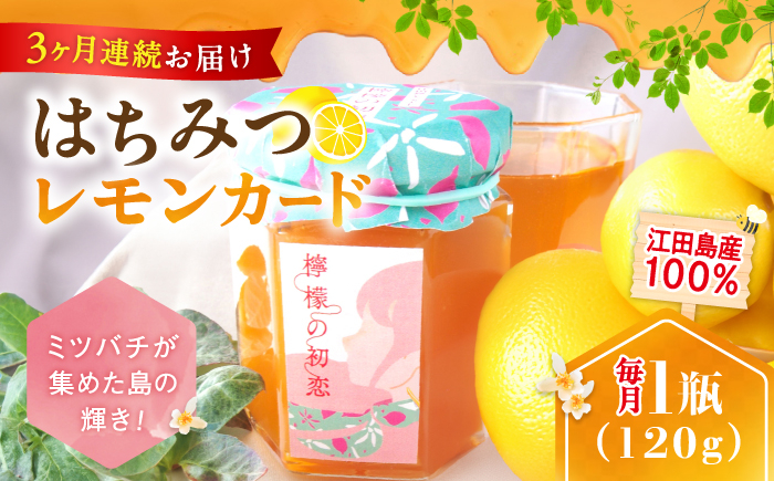 【全3回定期便】江田島産100% はちみつ レモンカード檸檬の初恋120g×1本 ハチミツ バター 蜂蜜 広島県 江田島