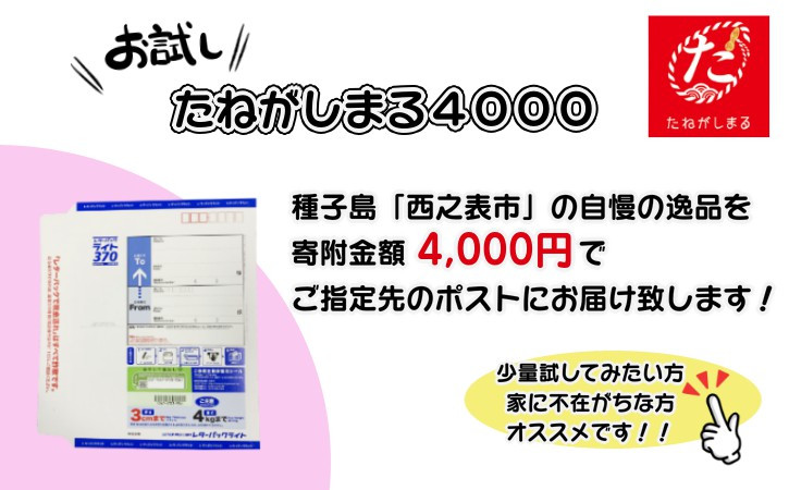 まずは、ちょっとだけ試してみたい方に、おススメ!レターパックライトでの配送なので、ご不在でもお受け取りが可能です!