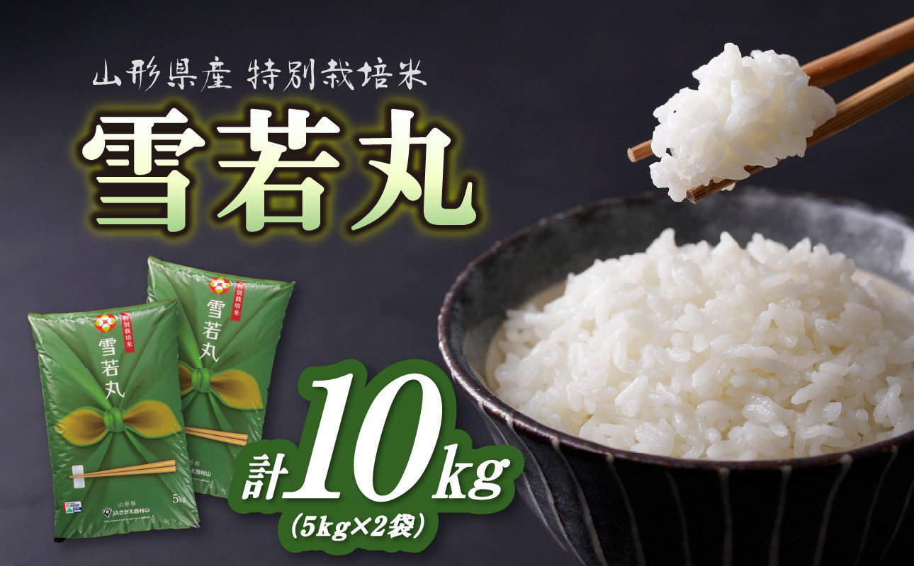 特別栽培米 雪若丸 10kg 【山形県産】