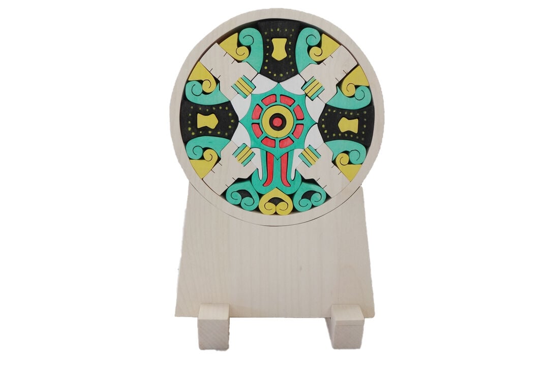 工芸品 組み木 パズル