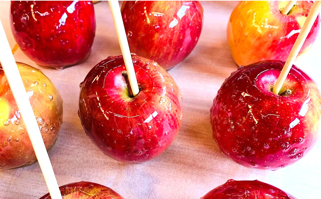 【りんご飴】琥珀色 プレーン味 6個 セット