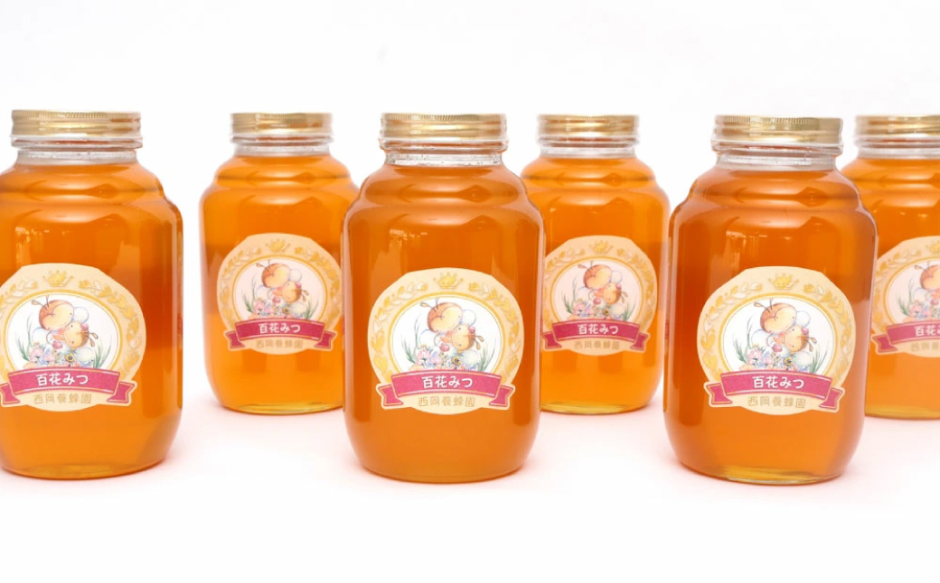 【大容量】百花蜂蜜 2kgビン×6本 セット 計12kg