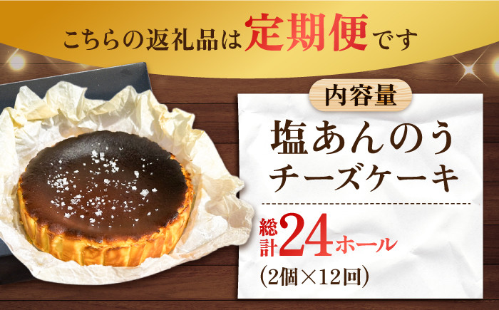 【全12回定期便】 塩あんのうチーズケーキ / 安納芋 スイーツ 冷凍 新上五島町