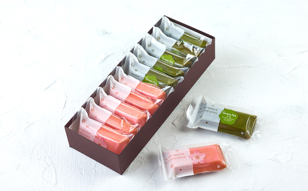 桜5個・抹茶5個の10個入りを2箱お届けします