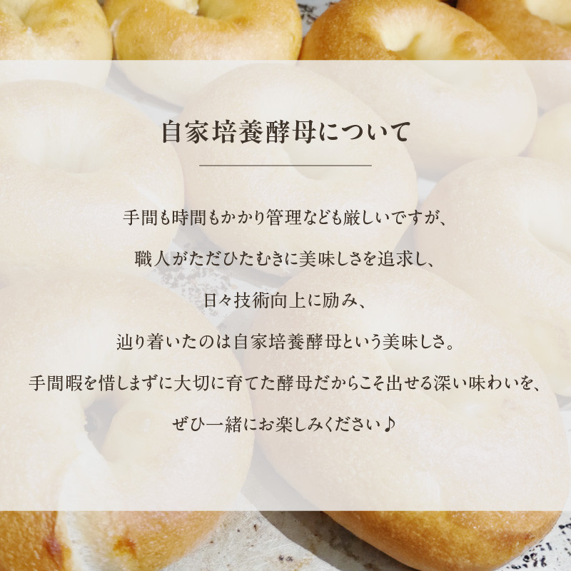 【母の日ギフト】国産小麦＆自家培養酵母100％　酵母ベーグル10個 ≪5月11日お届け≫