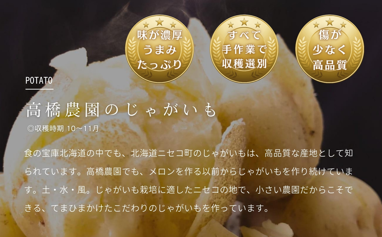 《2025年分受付中》北海道ニセコ名産「キタアカリ」＆「とうや」!新じゃが食べ比べセット（各10kg）/高橋農園