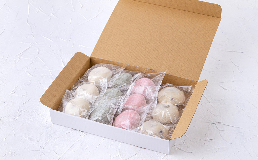 独自の冷凍技術でお届け。個包装なので、食べたい時に1つずつ解凍して、お楽しみいただけます。