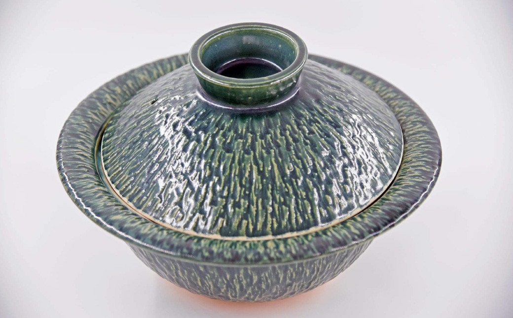 【上野焼香春徹山窯】 選べる土鍋 【上野（あがの）：白】または【オリベ釉：緑】